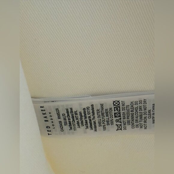 🆕 TED BAKER 🧿 NWOT REPTCON White Croc-Embossed Small Icon Tote Bag - Picture 11 of 15